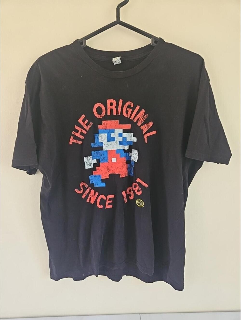 Nintendo Mario Brothers Original T Shirt Men's Sz L/XL "The Original Since 1981"